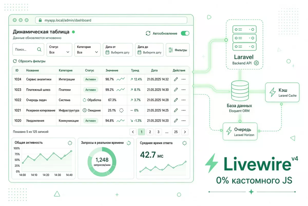 Реактивный фронтенд без JavaScript: Возможности и паттерны Livewire v4